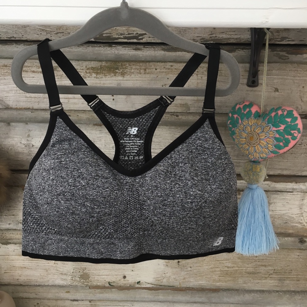New balance Sports Bra Charcoal